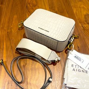 Etienne Aigner Adeline Camera Bag (Croco) 2 Straps
